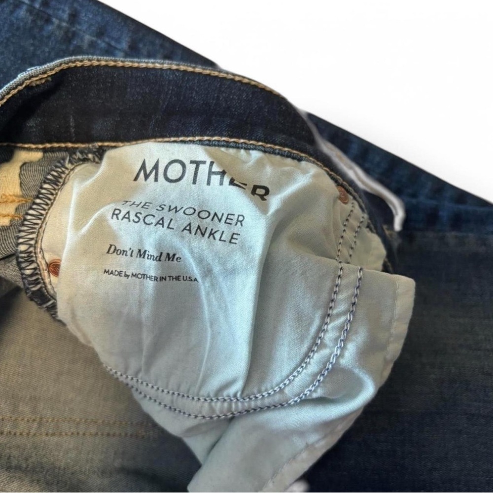 MOTHER The Swooner Rascal Ankle Jeans Sz 25 Distressed Stretch USA Made - Picture 5 of 6